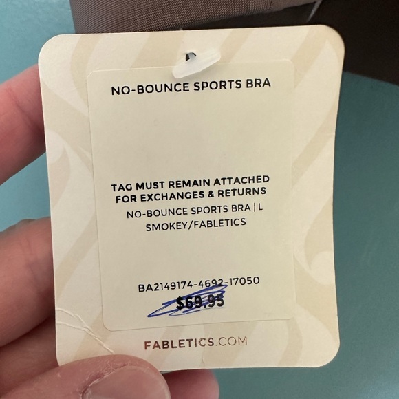 NWT FABLETICS NO BOUNCE SPORTS BRA. SIZE LARGE. - Picture 7 of 7
